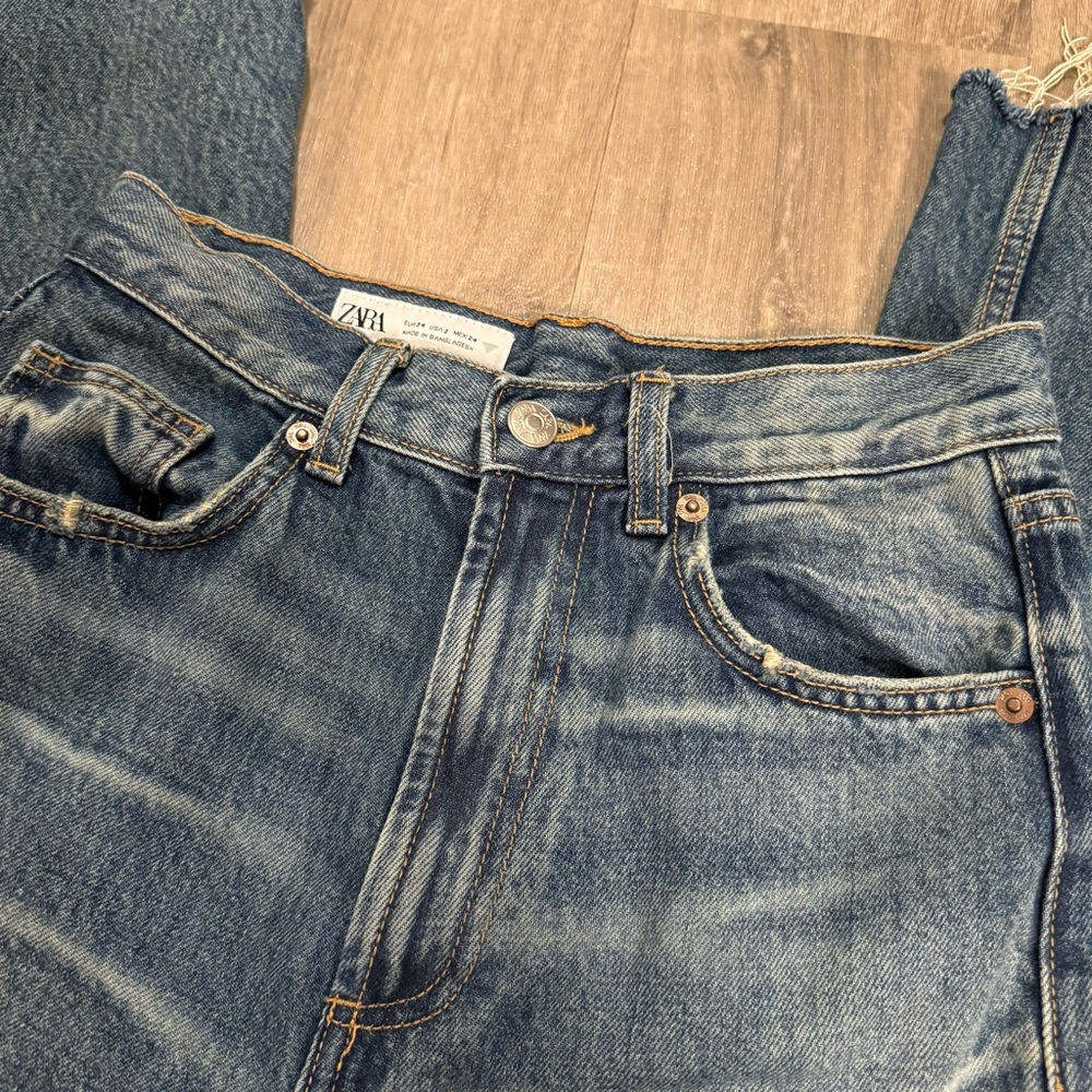 Zara High rise wide leg jeans - Picture 2 of 3